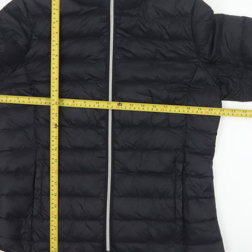 Marks and Spencer Women Black UK 14 Quilted Down Puffer Jacket