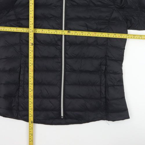 Marks and Spencer Women Black UK 14 Quilted Down Puffer Jacket