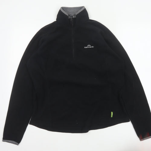 Kathmandu Women’s Black Size 16 1/2 Zip Fleece Sweatshirt
