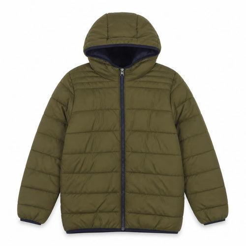 Peter Storm Boys Green 9-10 Years Hooded Puffer Jacket Fleece Lined