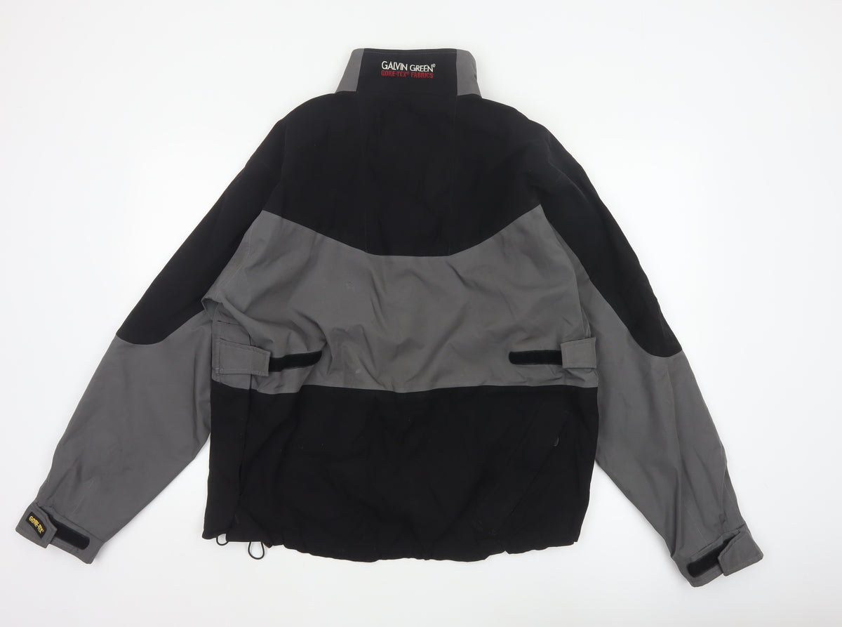 Galvin Green Men’s Black Grey L Gore-Tex Golf Waterproof Anorak Jacket