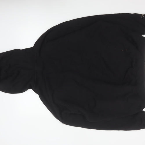 Gymshark Men’s Black XL Pullover Hoodie Graphic Print Pocket Cotton