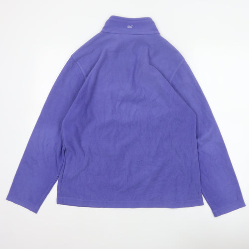 Regatta Women’s Purple UK 14 1/4 Zip Fleece Pullover Sweatshirt