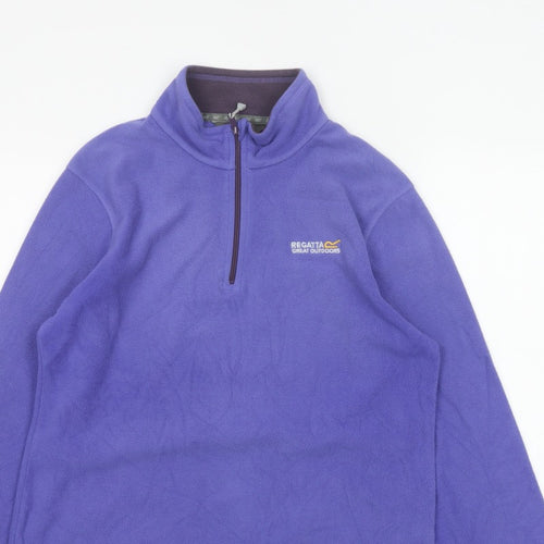 Regatta Women’s Purple UK 14 1/4 Zip Fleece Pullover Sweatshirt