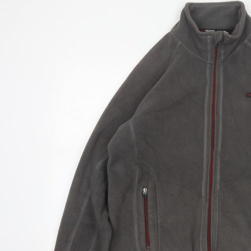 Next Sport Men’s Grey Fleece Jacket Size M Full Zip Outdoor
