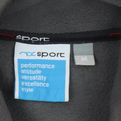 Next Sport Men’s Grey Fleece Jacket Size M Full Zip Outdoor