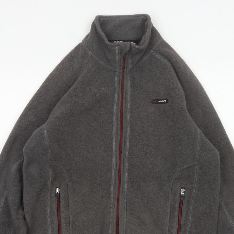 Next Sport Men’s Grey Fleece Jacket Size M Full Zip Outdoor