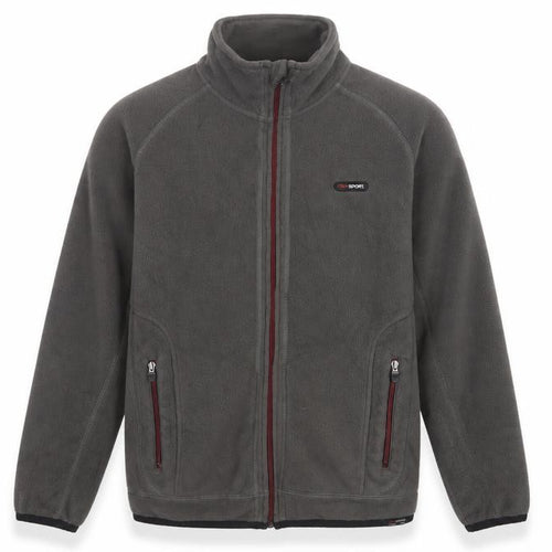 Next Sport Men’s Grey Fleece Jacket Size M Full Zip Outdoor