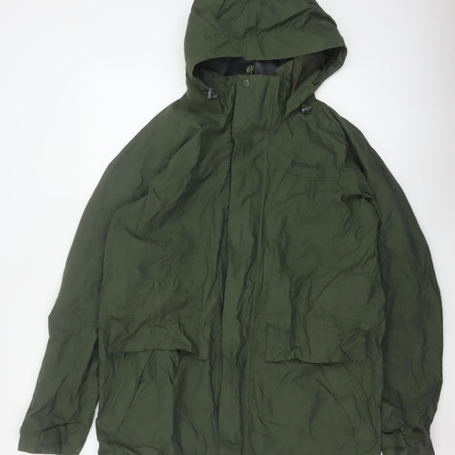 Brasher Men’s Green L Hooded Parka Hiking Jacket