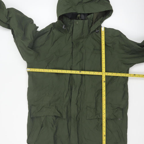Brasher Men’s Green L Hooded Parka Hiking Jacket