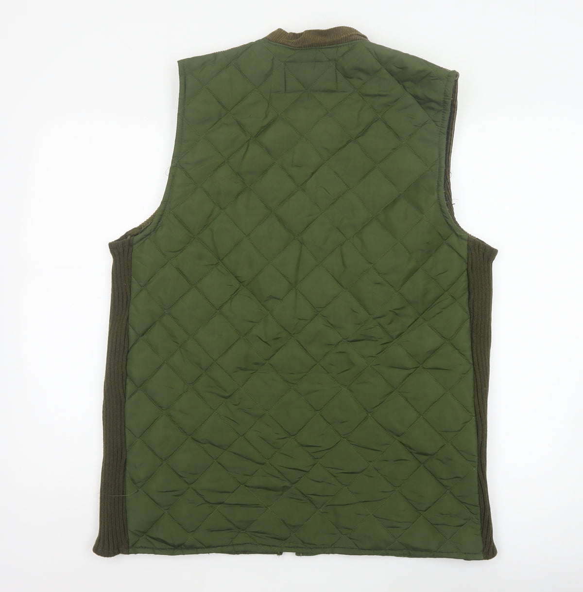Country Wear Men’s Green L Quilted Nylon Bodywarmer Waistcoat