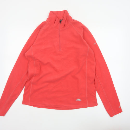 Trespass Women’s Red XL 1/4 Zip Fleece Sweatshirt Outdoor