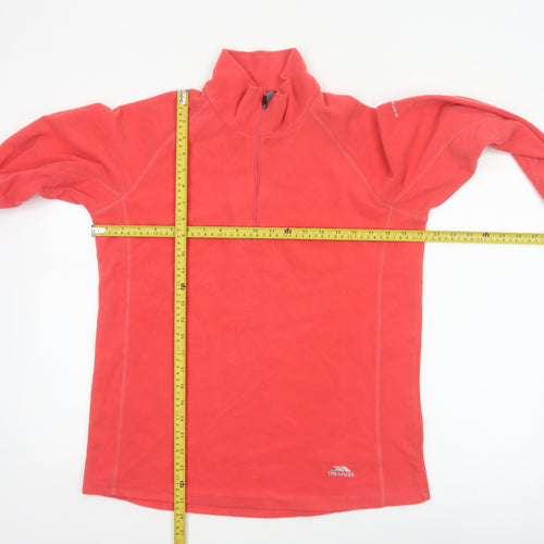 Trespass Women’s Red XL 1/4 Zip Fleece Sweatshirt Outdoor