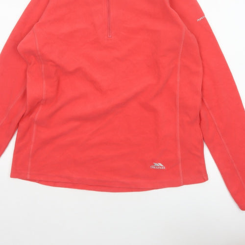 Trespass Women’s Red XL 1/4 Zip Fleece Sweatshirt Outdoor