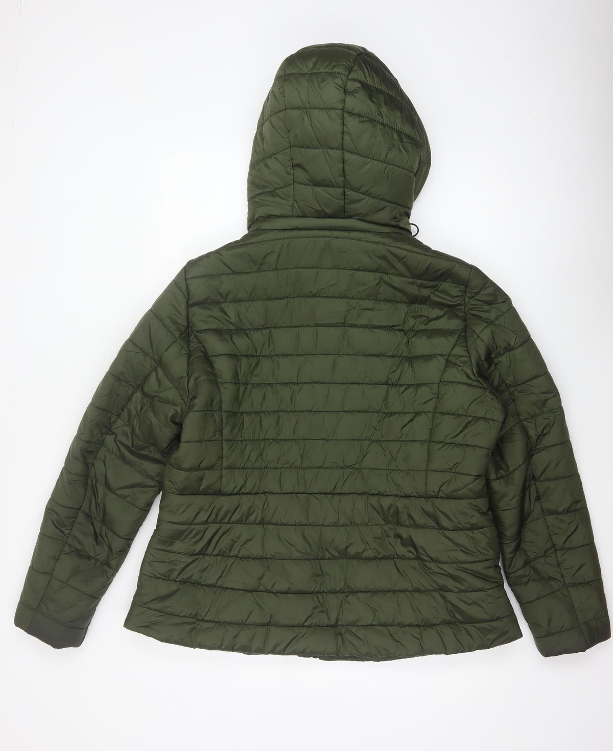 F&F Women’s Green UK 18 Hooded Quilted Puffer Jacket