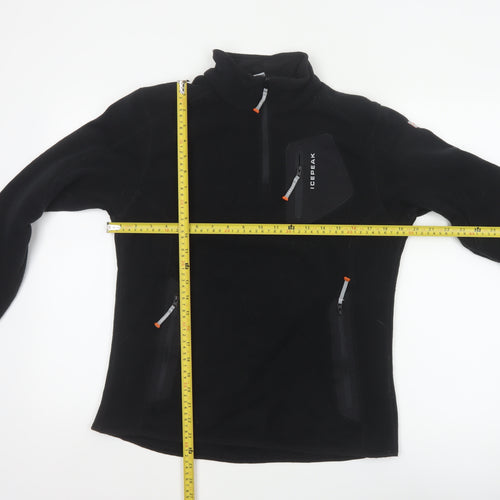 Icepeak Women’s Black UK 14 Fleece 1/4 Zip Pullover Sweatshirt