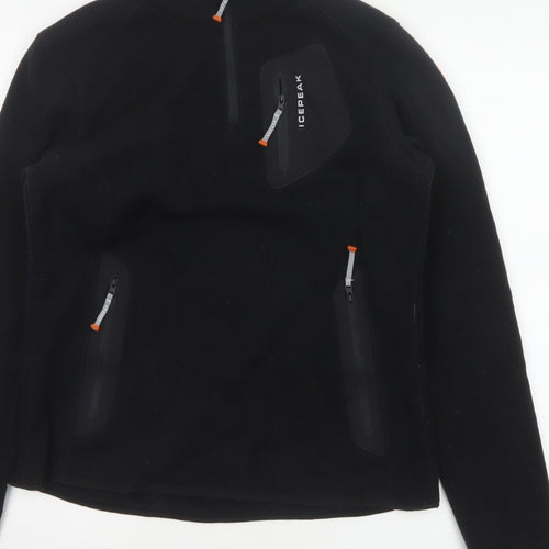 Icepeak Women’s Black UK 14 Fleece 1/4 Zip Pullover Sweatshirt