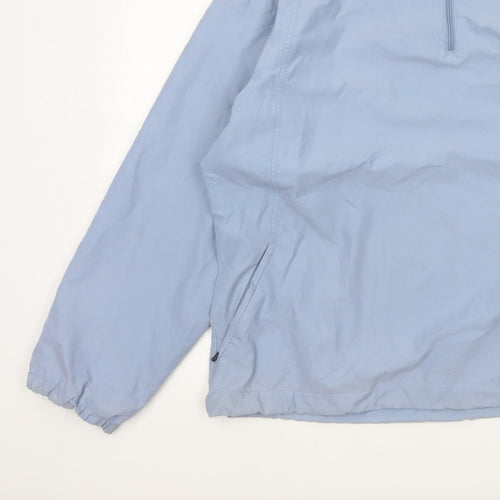 Marks and Spencer Men Blue XL 1/4 Zip Lightweight Windbreaker Jacket