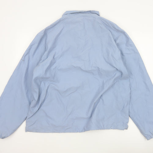 Marks and Spencer Men Blue XL 1/4 Zip Lightweight Windbreaker Jacket