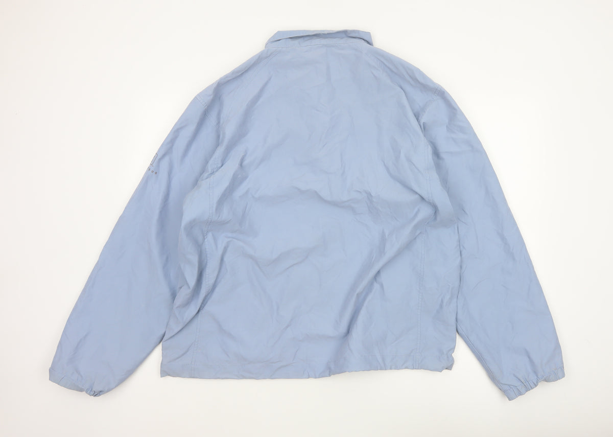 Marks and Spencer Men Blue XL 1/4 Zip Lightweight Windbreaker Jacket