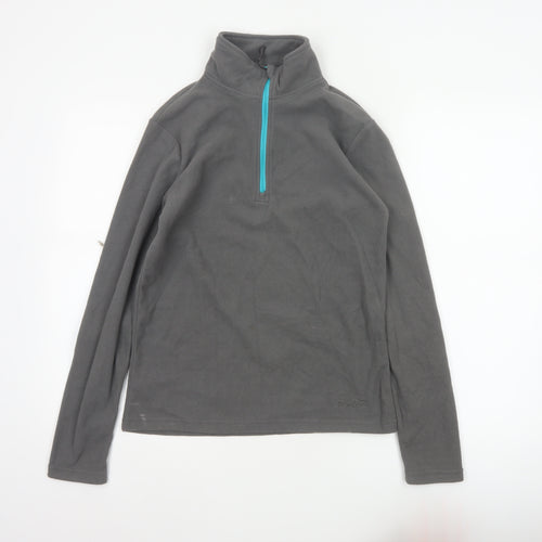 Peter Storm Women’s Grey Size 10 1/4 Zip Fleece Sweatshirt