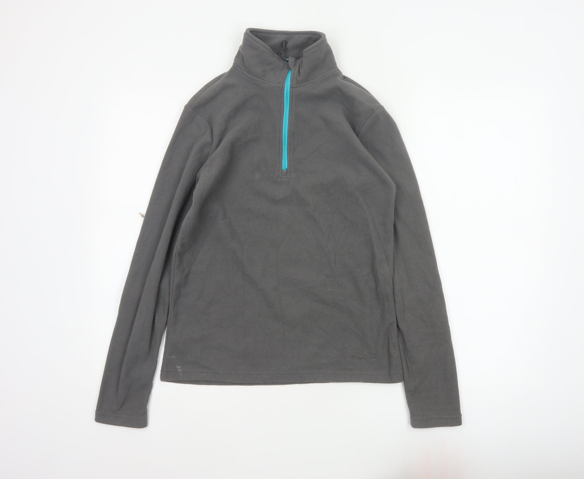 Peter Storm Women’s Grey Size 10 1/4 Zip Fleece Sweatshirt