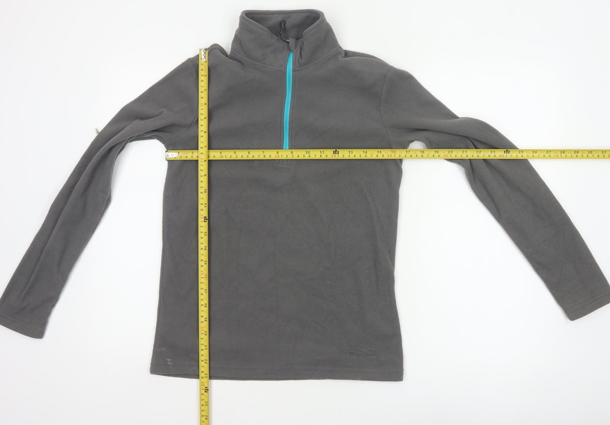 Peter Storm Women’s Grey Size 10 1/4 Zip Fleece Sweatshirt