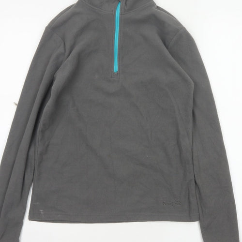 Peter Storm Women’s Grey Size 10 1/4 Zip Fleece Sweatshirt