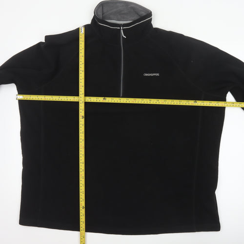 Craghoppers Men’s Black 3XL 1/4 Zip Fleece Pullover Sweatshirt