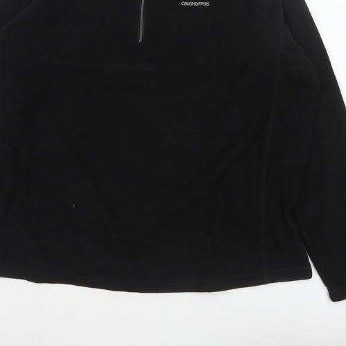 Craghoppers Men’s Black 3XL 1/4 Zip Fleece Pullover Sweatshirt