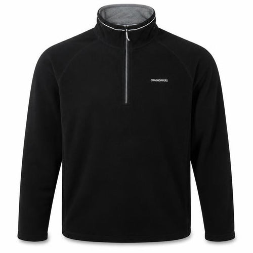 Craghoppers Men’s Black 3XL 1/4 Zip Fleece Pullover Sweatshirt