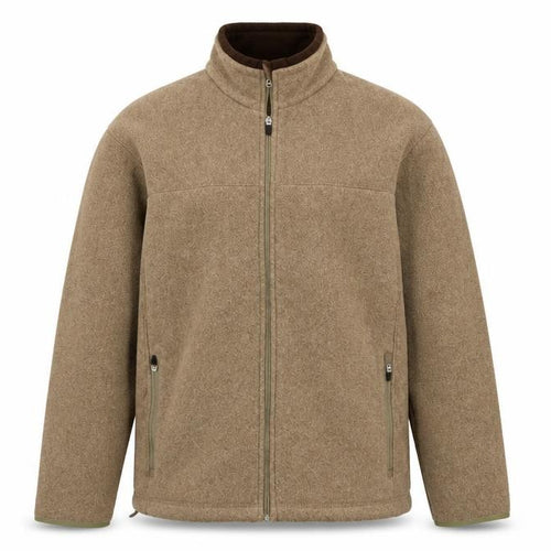 Marks and Spencer Men's Brown M Fleece Full Zip Stand Collar Jacket