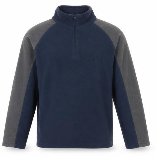 Mountain Warehouse Men's Blue Grey S Fleece 1/4 Zip Jacket