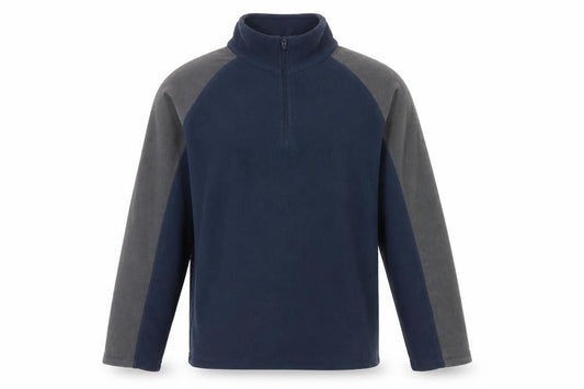 Mountain Warehouse Men's Blue Grey S Fleece 1/4 Zip Jacket