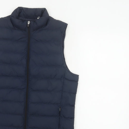 Marks and Spencer Men Blue Small Down Puffer Bodywarmer Gilet