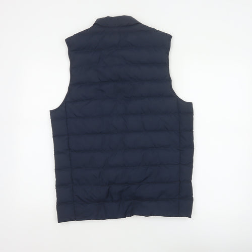 Marks and Spencer Men Blue Small Down Puffer Bodywarmer Gilet