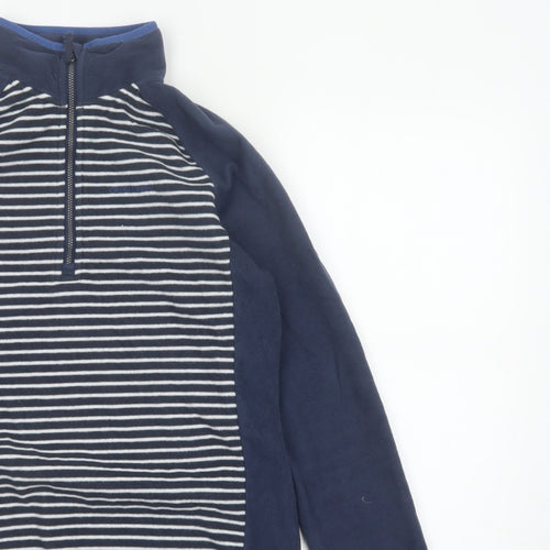 Craghoppers Women’s Blue Stripe UK 10 Half Zip Fleece Sweatshirt