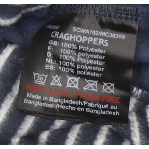 Craghoppers Women’s Blue Stripe UK 10 Half Zip Fleece Sweatshirt