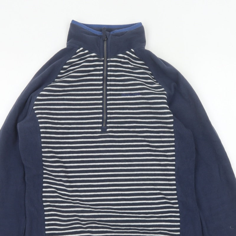 Craghoppers Women’s Blue Stripe UK 10 Half Zip Fleece Sweatshirt