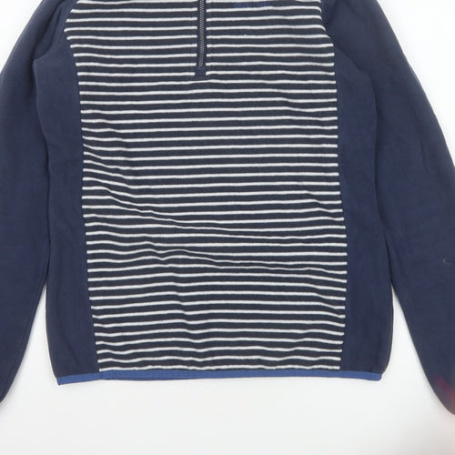 Craghoppers Women’s Blue Stripe UK 10 Half Zip Fleece Sweatshirt