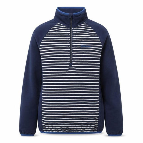 Craghoppers Women’s Blue Stripe UK 10 Half Zip Fleece Sweatshirt