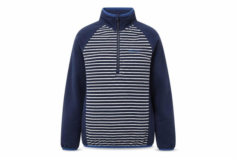 Craghoppers Women’s Blue Stripe UK 10 Half Zip Fleece Sweatshirt