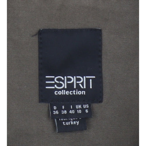 Esprit Women’s Brown UK 10 Military Utility Jacket Cotton Blend