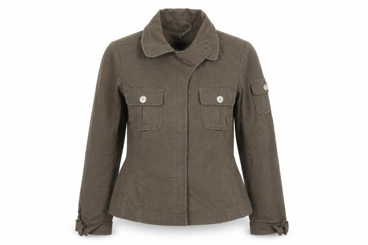 Esprit Women’s Brown UK 10 Military Utility Jacket Cotton Blend