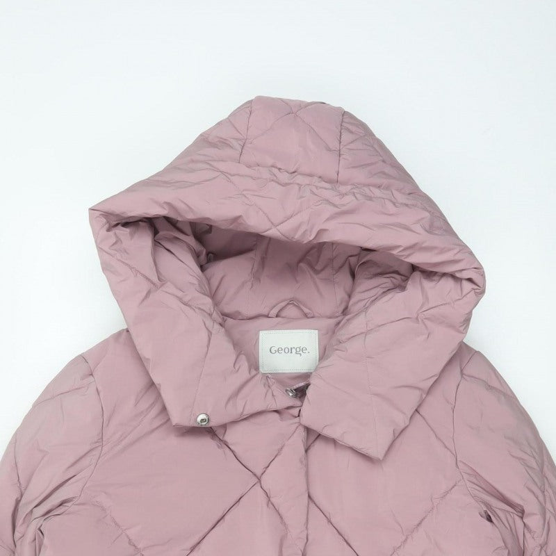 George Women’s Pink M 12-14 Hooded Quilted Puffer Jacket