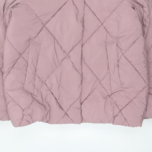 George Women’s Pink M 12-14 Hooded Quilted Puffer Jacket