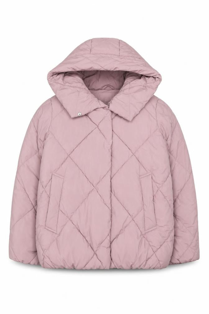 George Women’s Pink M 12-14 Hooded Quilted Puffer Jacket