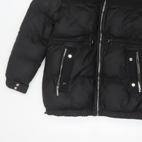 Jameson Carter Women’s Black Size 8 Hooded Puffer Jacket