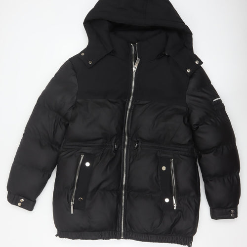 Jameson Carter Women’s Black Size 8 Hooded Puffer Jacket