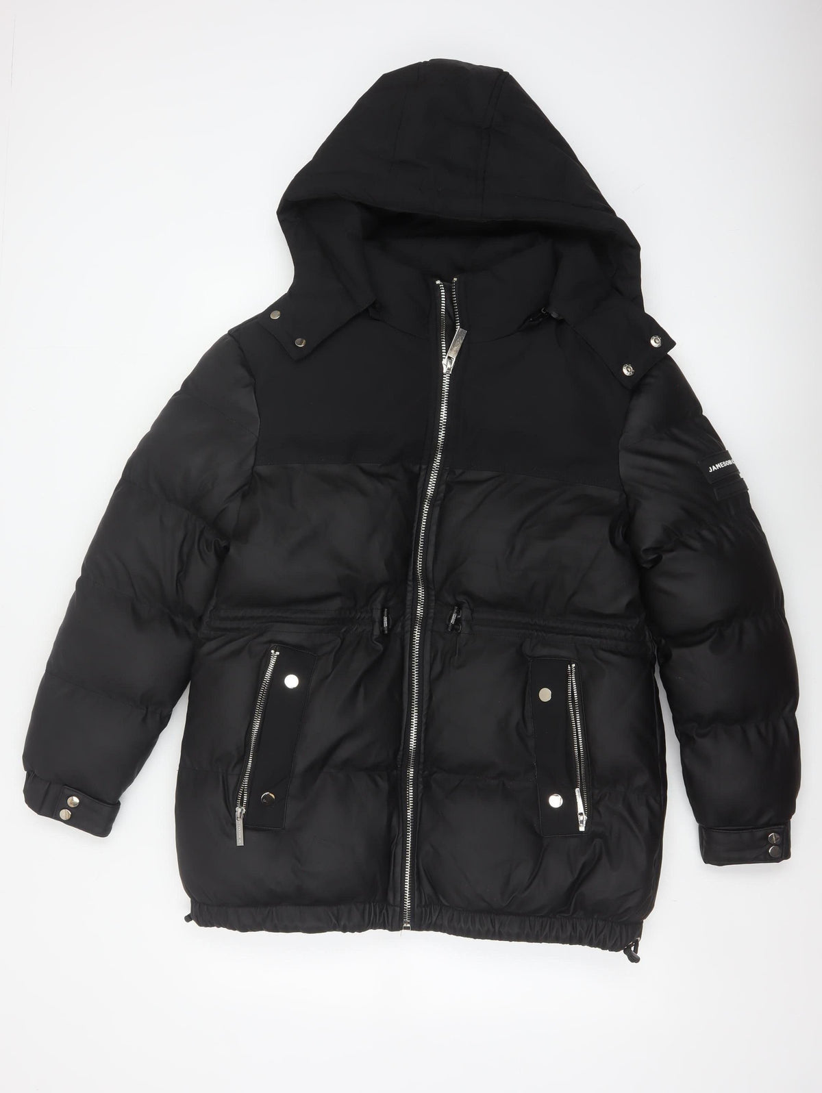 Jameson Carter Women’s Black Size 8 Hooded Puffer Jacket